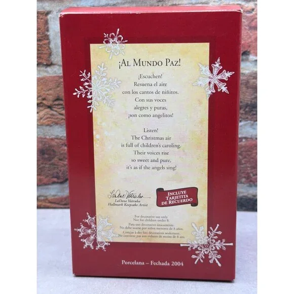 Hallmark Keepsake Ornament 2004 "Al Mundo Paz!" Featuring Choir Of Children - Picture 2 of 8